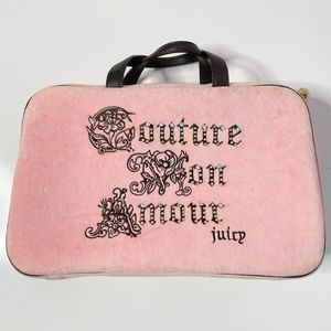 Vintage Juicy Couture Pink Once Upon a Time Make Up Handbag Y2K Authentic
